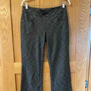 Athleta Bettona Womens Small Boot Cut Flare Leg Pants Grey Heathered